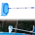 Miniatyrbillede 7 af 8: Pool-landingsnet med teleskopstang til svømmebassinet Skummernet bladrenet net til swimmingpoolspa