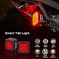 Miniatyrbillede 2 af 4: CubeliteIII Cykellygte Smart Baglygte Automatisk Bremse Baglygte Ultra Lys LED Advarsels Natlys