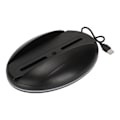 Miniatyrbilde 2 av 8: LED vertikalstativ stilig plug and play konsolldokkingstasjon med 3 USB2.0-porter fargerikt lys for PS5-konsoller svart