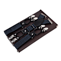 Miniatyrbild 2 av 8: Herr Suspender Stark Fixering Justerbar Vacker Praktisk Fashionable Metallklämma Bred Suspender för Fester