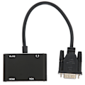Miniatyrbilde 8 av 8: VGA hann til High Definition Multimedia Interface hunn VGA hunn adapter med lydkabel