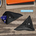 Miniatyrbillede 5 af 5: Ocarina med halsrem og sangbog, 12-hullers C Viola Ocarina med gaveæske, håndformet displaystand og sort beskyttelsestaske