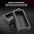 Miniatyrbillede 2 af 5: 4 Stk. 1 Kg Grafit Ingot Form Støbe Ingot Digel Form Sølv Guld Ingot Form Smeltning Cas