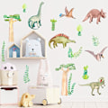 Miniatyrbild 2 av 5: En uppsättning Dinosaurie Växter Väggdekaler Väggdekor för Sovrum Vardagsrum Kontor
