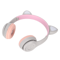 Pikkukuva 5 / 8: Cat Ear Bluetooth kuulokkeet melua vaimentavat sisäänvedettävä langaton pistokekortti LED värivalo lasten kuulokkeet