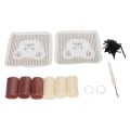 Miniatyrbilde 6 av 8: Latch Hook Kit Cup Coaster DIY Sett Lovely Bear Pattern Home Decoration for Handcraft