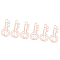 Miniatyrbilde 8 av 8: 100 stk papirklips metall rosegull farge Urheen Design binders for kontorskole