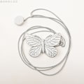Miniatyrbillede 2 af 5: Butterfly Harpiks Gardinbinder - 2-pak, Magnetisk, Sølv