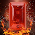 Miniatyrbild 5 av 5: 12V Trådbunden Stroboskop alarm siren Ljud siren ljus Blinkande nödljus Varningsljus alarm säkerhetssystem