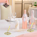 Miniatyrbilde 5 av 5: 2-delt hul rund pennholder og pennsett med stor diamantkrystallpenn festet på skrivebordet, (Gull)