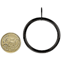 Miniatyrbild 4 av 5: Förpackning med 20 Duschdraperikrokar för Badrum Dusch Fönsterstång (Svart)