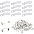 Miniatyrbillede 1 af 4: 100 stk. LED-strip lysklips i silikone med 200 stk. skruer