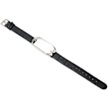 Miniatyrbild 6 av 8: Sportarmband för Mi Band 7 Mjukt PU-läder Ersättningsrem för löpvandring Svart Silver