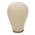 Miniatyrbilde 1 av 8: Parykk Mannequin Hode Nål Binding Canvas Hårstykke Modellhode for Parykk Styling Tørking Display 23in