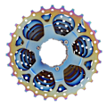 Miniatyrbild 7 av 8: Cykelkassett Svänghjul Fällbar 11 Hastighet 11T‑28T Färgglatt Svänghjul för Mountainbike