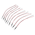 Miniatyrbilde 4 av 8: 10 stk lysdioder 5mm forhåndskablede elektroniske LED-lysdioder for dekorasjon 5-12V hvitt lys