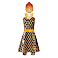 Pikkukuva 1 / 3: Elemental Ember Lumen Wade Ripple Cosplay-asusetti lapsille 4-9 vuotta Ember Lumen 5-6 vuotta