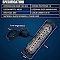 Miniatyrbillede 4 af 5: Gule LED Strobelys - 4D 4 stk., 10 LED'er, Nødlysbar til Bil Auto Blink - 12V 24V Sikkerhedsbeacon