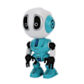 Miniatyrbillede 7 af 8: Børns talende robotlegetøj, bærbart, sødt, interaktivt legetøj til børn, fødselsdagsgave