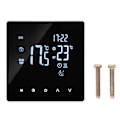 Miniatyrbild 1 av 8: 4400W Temperaturregulator LCD Touch Screen Golvvärme Termostat 5 till 60°C Inställning AC 90‑240V 3A med WiFi Länkning