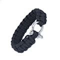 Miniatyrbillede 5 af 8: Military 550 Paracord Woven Survival Armbånd rustfrit stål spændesæt udendørs