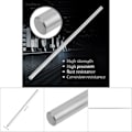 Miniatyrbillede 7 af 7: 1 stk leje stålcylinderskinne lineær aksel lige rund stang 6 mm diameter (200 mm)
