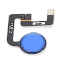 Miniatyrbilde 2 av 8: Fingeravtrykk Sensor Hjem Tilbake Knapp Tilkobling Flex Kabel Kompatibel for Pixel/Pixel XlBlå