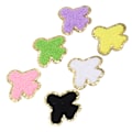 Miniatyrbilde 6 av 8: 6 stk flybrodert lapp med skyggeflekker, skader, levende farger, brodert strykemerke for DIY-håndverk, veske, sko