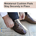 Miniatyrbild 4 av 4: Metatarsal Gel Skydd Kudde - Lindra Smärta i Trampdynan - Metatarsaldynor - Metatarsalgi Innersulor - Storlek: m