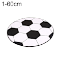 Miniatyrbilde 1 av 4: Fotball Basketball Mønster Rund Stolmatte for Datamaskin Hjemmeinnredning 60cm1