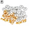 Miniatyrbild 2 av 8: 20 set solrosformade nitar kit kläder väskor DIY dekoration glas diamant nitar vit glas diamant
