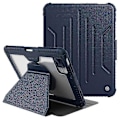 Miniatyrbillede 1 af 5: NILLKIN Bumper Læder Cover Pro til iPad 10.9 (2022) - Aftageligt PU Læder Tablet Cover Blå