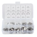 Miniatyrbilde 1 av 8: 120 stk E Clip Washer Kit Rustfritt stål Åpen låsering Ringakselring M1.5-M10