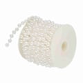 Pikkukuva 4 / 8: 10m/rulla Hionta helmilankahelmiä Garland String tee-se-itse hääkoristelu 8mm (valkoinen)