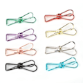 Miniatyrbillede 8 af 8: 40 stk. Metal Små Clips Hule Fisk Form Farve Pose Forseglingsregning Papirholder Kontor Stationery