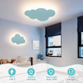 Miniatyrbillede 2 af 5: Væglampe Sky Lampe Indendørs Væglampe Akrylskærm med Indbyggede LED-lys til Børneværelse Varm Belysning Blå