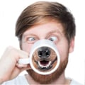 Miniatyrbilde 2 av 5: Morsomme Kaffekopper med Grisenese og Hundehode, Keramisk Espresso Kopp, Tåler Oppvaskmaskin og Mikrobølgeovn, Mild