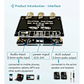 Miniatyrbillede 4 af 5: Bluetooth 5.0 Dekoder Board Dobbelt Kanal Stereo Forstærker Board