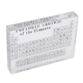 Miniatyrbillede 5 af 8: Periodisk system Sort akryl Kemiske grundstoffer Alfabet Periodisk system Undervisning Display Home Decor L