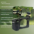 Miniatyrbillede 5 af 5: A7C2 Gummi Silikone Etui Beskyttelsescover kompatibel med Sony A7C II A7CII A7C Mark js-B15 Sort