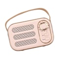 Pikkukuva 4 / 8: Bluetooth-kaiutin, stereo HiFi -ääni, USB-lataus, retro, kannettava langaton kaiutin kotiin ja matkoille, vaaleanpunainen