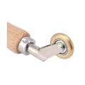 Miniatyrbillede 5 af 5: 40mm Tapetrulle Sømvalse Stål, Træhåndtag Silikone Sømvalse Dobbelt Brug Messinghjul kompatibel med
