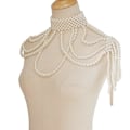 Miniatyrbild 2 av 5: Simulerat Pärl-Halsband med Statement-Design för Kvinnor - Modeaccessoar