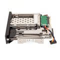 Miniatyrbillede 8 af 8: 2,5 tommer 3,5 tommer intern HDD-kabinet dobbelt skuffe 6 Gbps hot-swappable god varmeafledning bakkefri HDD mobil rack bur
