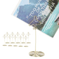 Miniatyrbillede 6 af 6: Golden Airplane Desktop Message Clip visitkortholder med base (10 stk)