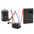Miniatyrbilde 4 av 8: 3650 3500KV Børsteløs Motor Programmeringskort 60A ESC med Vanntett BEC for 1/10 RC Bil