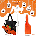 Miniatyrbillede 2 af 5: 4 stk. Halloween slikpose, Børns Halloween Græskar Slikkurv, Halloween Græskar Spøgelse Heks, Børnegaver