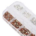 Pikkukuva 8 / 8: 12 Ristiä / Box Tasapohjainen Nail Art Strassikivet Nail Art Decoration Manikyyri työkalu8#