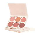 Miniatyrbilde 1 av 8: 6-fargers Blush Palett Dame Sminke Kontur Highlight Matt Ansikts Blush Pudder Pigmentert Kosmetikk Gave 6 Farge Blush Palett