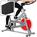 Miniatyrbild 5 av 5: Motionscykelskydd Inomhus Cykling Stationär Cykel Skydd Passar för Upprättstående Cykel Utomhus Skyddsskydd Svart 123*58*113
